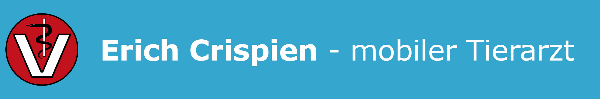 Erich Crispien mobiler Tierarzt - Headerbild mit Logo